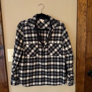 J.Crew Flannel Zip Shirt